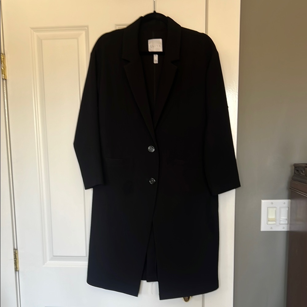 Keith Elegant Black Women's Long Jacket
